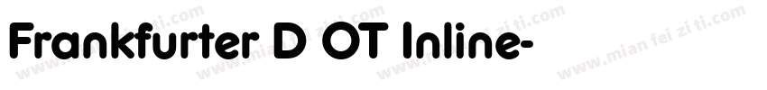 Frankfurter D OT Inline字体转换